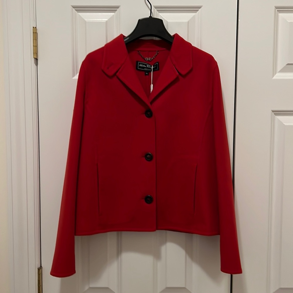 NWT Salvatore Ferragamo wool/cashmere coat